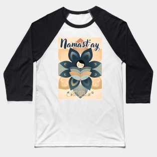 Namast'ay in bed - Mandala Baseball T-Shirt